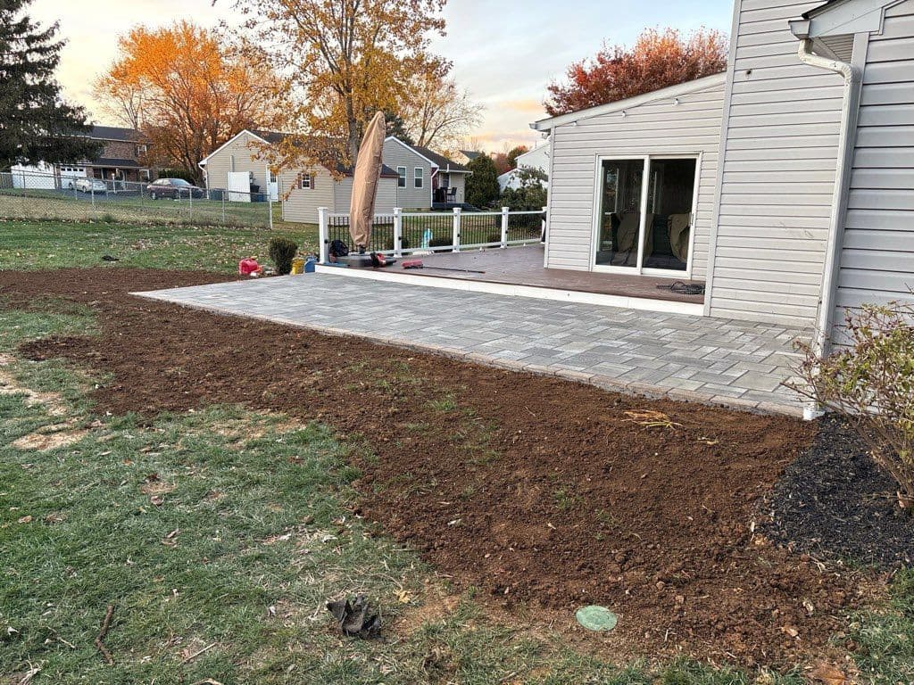Gallery photos for Backyard Makeover with New Patio in Bethlehem Township: Image #1