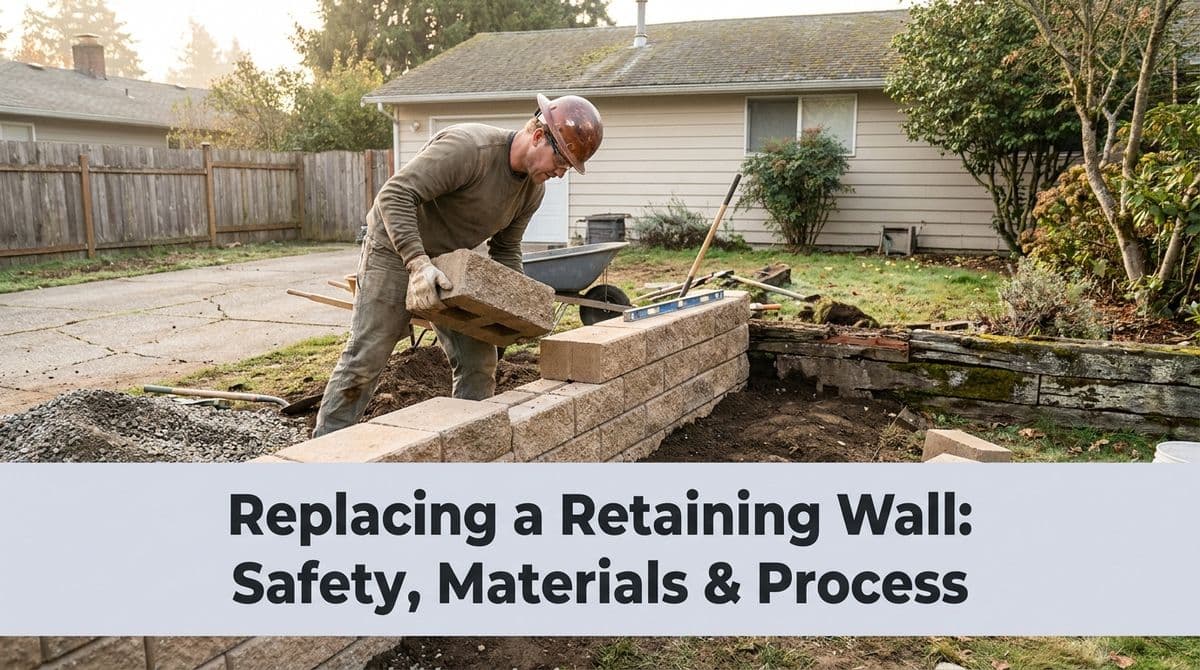Blog post Replacing a Retaining Wall: Safety, Materials & Process image